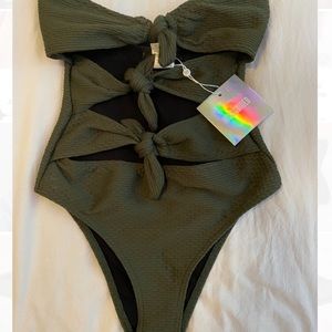 misguided one piece 3 knot one piece swimsuit